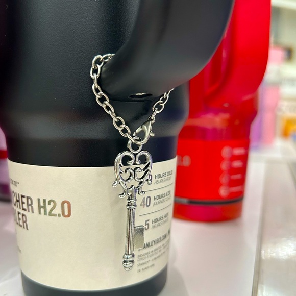 *SOLD* Silver Key Stanley Cup / Tumbler Charm - Picture 2 of 3